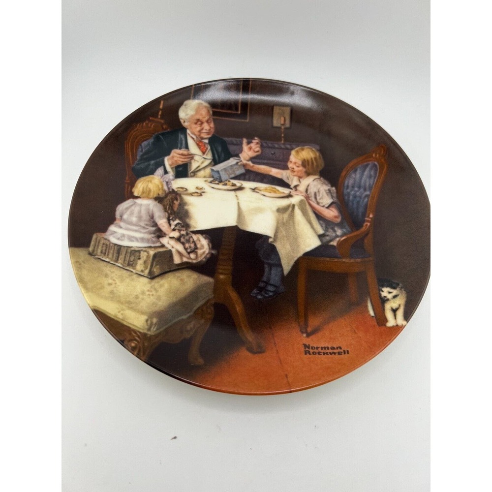 Vintage 1985 Norman Rockwell The Gourmet Heritage Collection Collector's‎ Plate